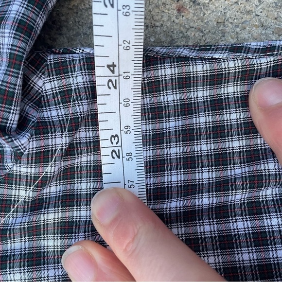 Ralph Lauren Plaid Red Green Button Down Shirt 15.5 34/35 - Picture 4 of 6